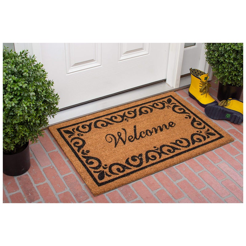Calloway Mills 102242436 Breaux Welcome Doormat, 24" x 36", Natural/Black - Image 2